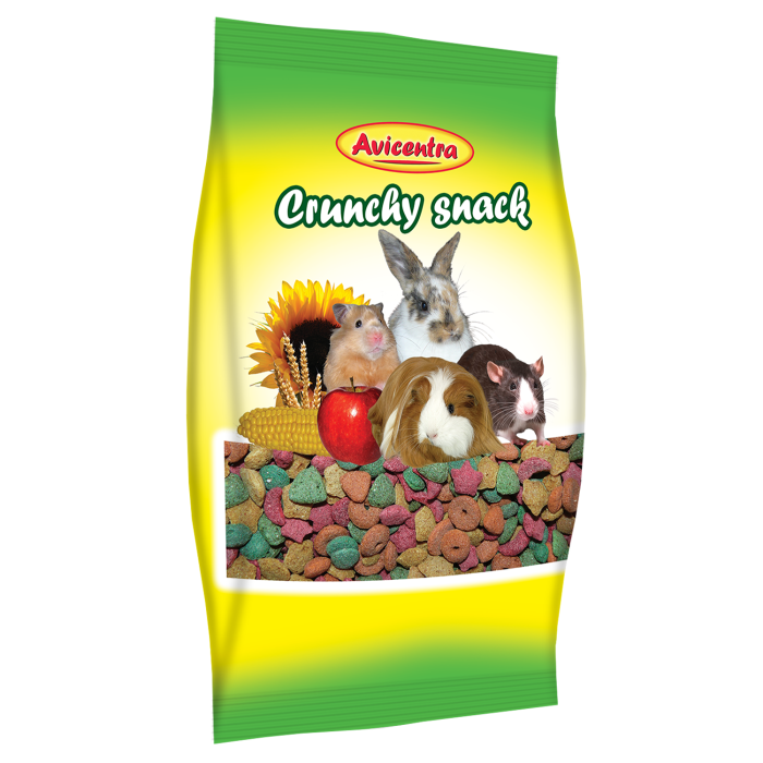Crunchy snack for rodents