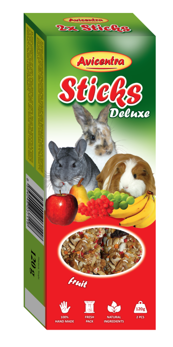 Sticks deluxe with fruit for rabbits and other rodents